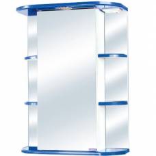 Зеркальный шкаф СанТа Стандарт Герда R (55 см) (со светильником) (голубой)