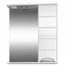 Зеркальный шкаф СанТа Родос R (50 см) (белый)