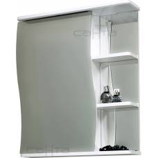 Зеркальный шкаф СанТа Стандарт Волна L (50 см) (белый) 101005