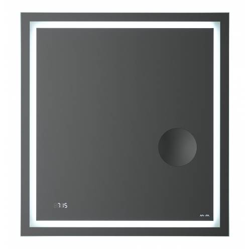 Зеркало AM.PM Gem (M91AMOX0653WG) (65 см) с LED-подсветкой, часами и косметическим зеркалом