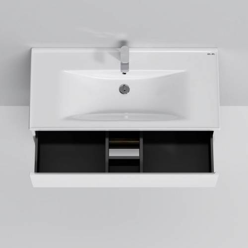 Тумба для ванной AM.PM X-Joy (M85AFHX1002WG) 100 см подвесная (два ящика) белый глянец