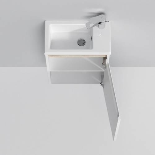 Тумба для ванной AM.PM X-Joy (M85AFHX0451WG) 45 см подвесная (одна дверца) белый глянец