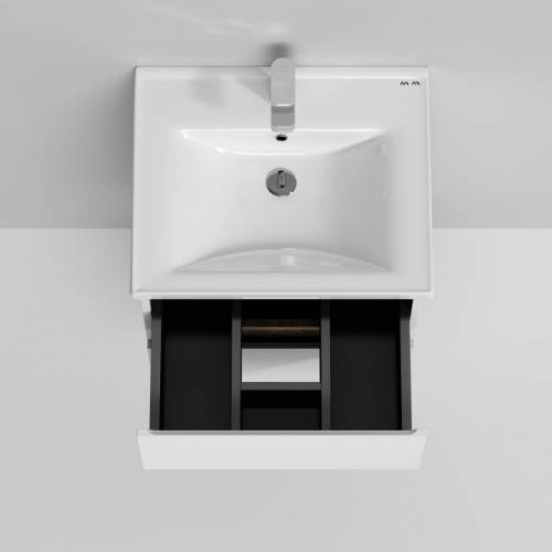 Тумба для ванной AM.PM X-Joy (M85AFHX0552WG) 55 см подвесная (два ящика) белый глянец