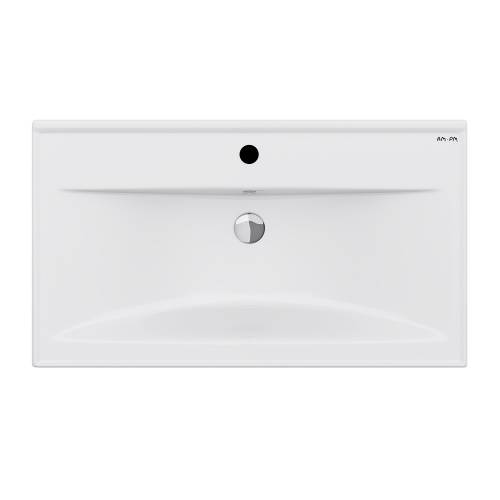 Тумба для ванной AM.PM X-Joy (M85AFSX0802WG) 80 см напольная (два ящика) белый глянец