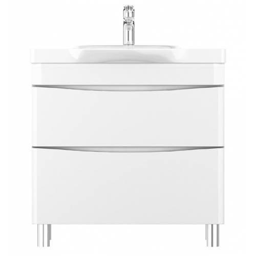Тумба для ванной Am.Pm Like (M80FSX0802WG) (белый, глянец) (80 см)