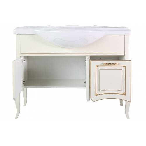 Комплект мебели для ванной ASB-Woodline Эмили 105, бежевый