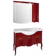 Комплект мебели для ванной ASB-Woodline Эмили 105, красный