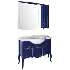 Комплект мебели для ванной ASB-Woodline Эмили 105, синий