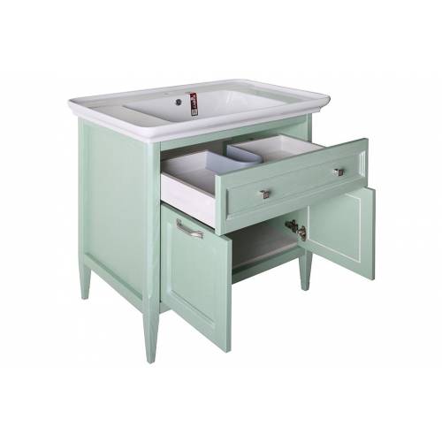 Комплект мебели для ванной ASB-Woodline Гранда 85 (без шкафчика), Verde