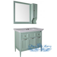 Комплект мебели для ванной ASB-Woodline Гранда 105, Verde