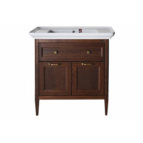 Комплект мебели для ванной ASB-Woodline Гранда 85, орех антикварный