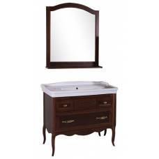 Комплект мебели для ванной ASB-Woodline Модерн 105, орех антикварный