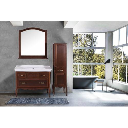 Комплект мебели для ванной ASB-Woodline Модерн 105, орех антикварный