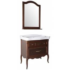 Комплект мебели для ванной ASB-Woodline Модерн 85, орех антикварный
