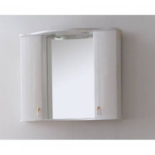 Зеркальный шкаф Аллигатор Royal Комфорт 80 G (M) белый