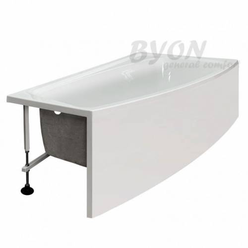 Акриловая ванна Byon Della 170x95 R (ванна, каркас, экран)
