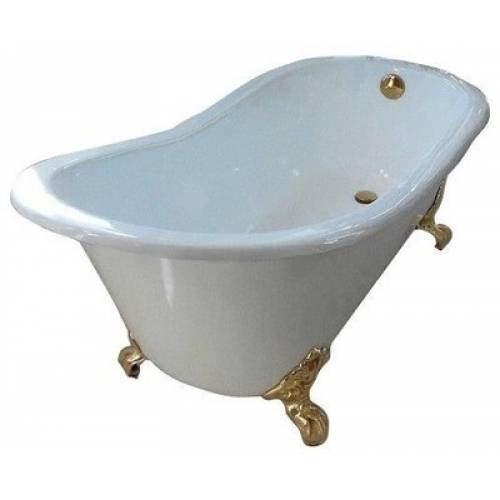 Чугунная ванна Magliezza Gracia 170x76 ножки золото