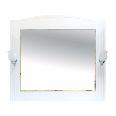 Зеркало Misty Эльбрус 100 белая эмаль