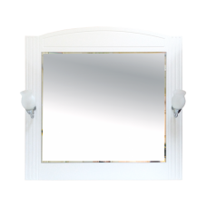 Зеркало Misty Эльбрус 90 белая эмаль