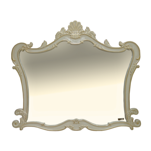 Зеркало Misty Bianco 100 бежевое, сусальное золото