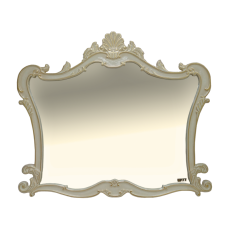 Зеркало Misty Bianco 120 бежевое, сусальное золото