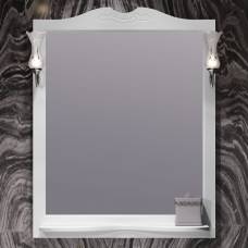 Зеркало Opadiris Брунелла 80 белый матовый (со светильниками)