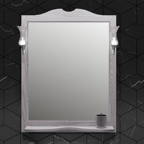 Зеркало Opadiris Тибет 85 ясень/белое серебро (без светильников)