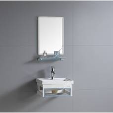 Мебель для ванной River Laura 405 BU (тумба, раковина, зеркало) голубой