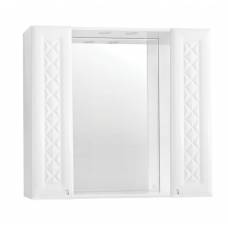 Зеркальный шкаф Style Line Канна 90/С Люкс белый