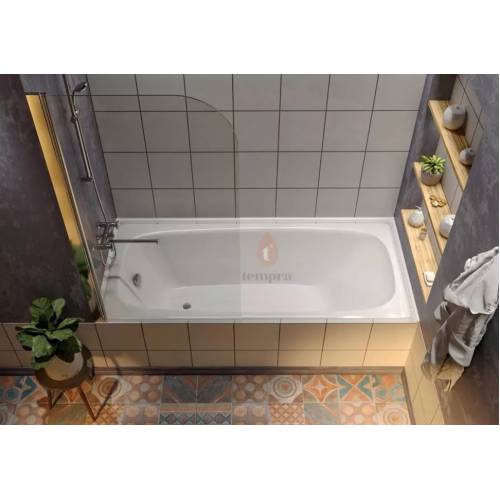 Чугунная ванна Tempra Malm 150x70 ручки квадратные