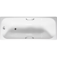 Чугунная ванна Tempra Simple 150x70 ручки квадратные