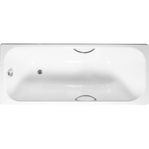 Чугунная ванна Tempra Simple 170x70 ручки полукруглые