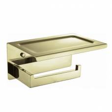 Держатель туалетной бумаги Boheme New Venturo 10311-G с крышкой золото
