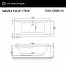 Гидромассажная ванна Whitecross Savia Duo 170x80 "SMART" (хром)