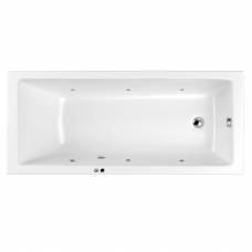 Гидромассажная ванна Whitecross Wave Slim 150x70 "SOFT" (хром)