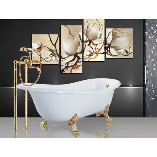 Чугунная ванна Elegansa Taiss Gold 180x80