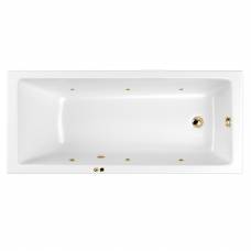 Гидромассажная ванна Whitecross Wave Slim 150x70 "SOFT" (золото)