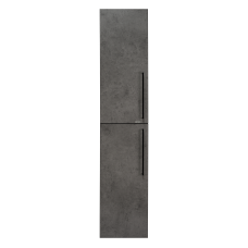 Шкаф пенал Brevita Rock 35 подвесной левый (бетон тёмно-серый)