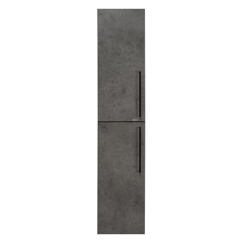 Шкаф пенал Brevita Rock 35 подвесной левый (бетон тёмно-серый)