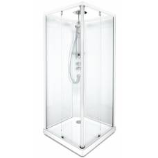 Душевая кабина IDO Showerama 10-5 Square 90х90 профиль белый, стекло прозрачное