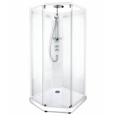 Душевая кабина IDO Showerama 10-5 Comfort 100х100 профиль белый, стекло прозрачное