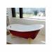Чугунная ванна Magliezza Gracia Red 170x76 ножки бронза