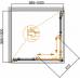 Душевой уголок Cezares Giubileo-A-2-100 прозрачное стекло, золото 100х100