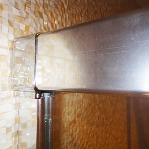 Шторка на ванну GuteWetter Slide Pearl GV-862 левая 120 профиль хром