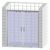 Душевая дверь в нишу RGW Passage PA-11 (130-134) профиль хром, стекло матовое