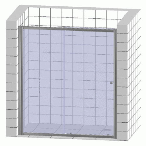 Душевая дверь в нишу RGW Classic CL-12 (960-1010) стекло шиншилла