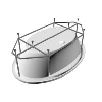 Каркас для ванны METAURO WALL 180х80