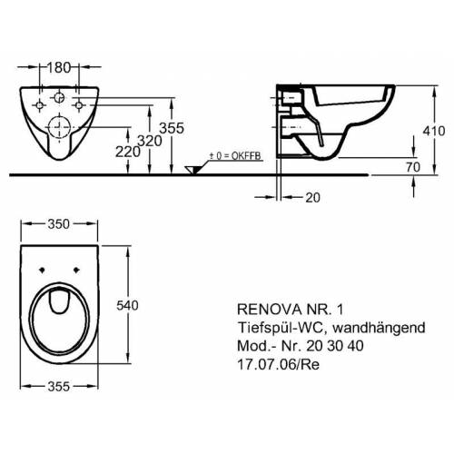 Унитаз подвесной KERAMAG Renova Nr.1 (F203040000)