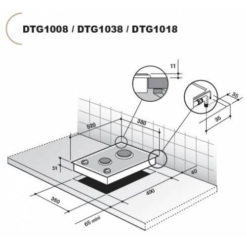 Независимая варочная панель De Dietrich DTG 1018 X