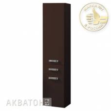 Шкаф-колонна подвесная Акватон Америна (тёмно коричневый)